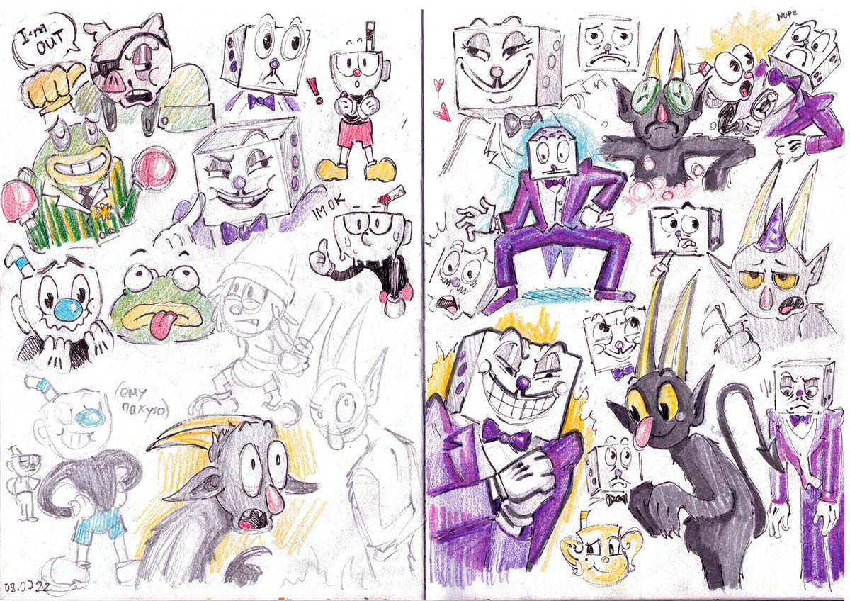 huichno's tweet photo. incredible series and awesome animation 
#cupheadshow #CupHead #sketchbook #kingdice #devil https://t.co/rwysV3RoZZ