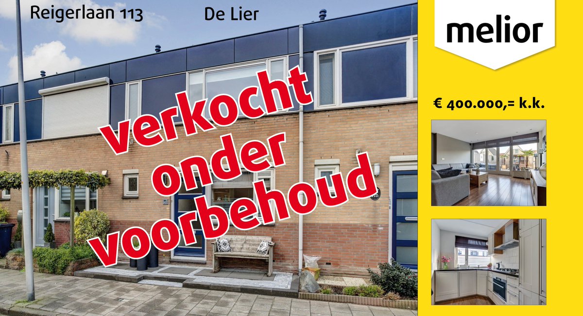 #Verkocht onder voorbehoud Reigerlaan 113 De Lier!

#melior #huisverkopen