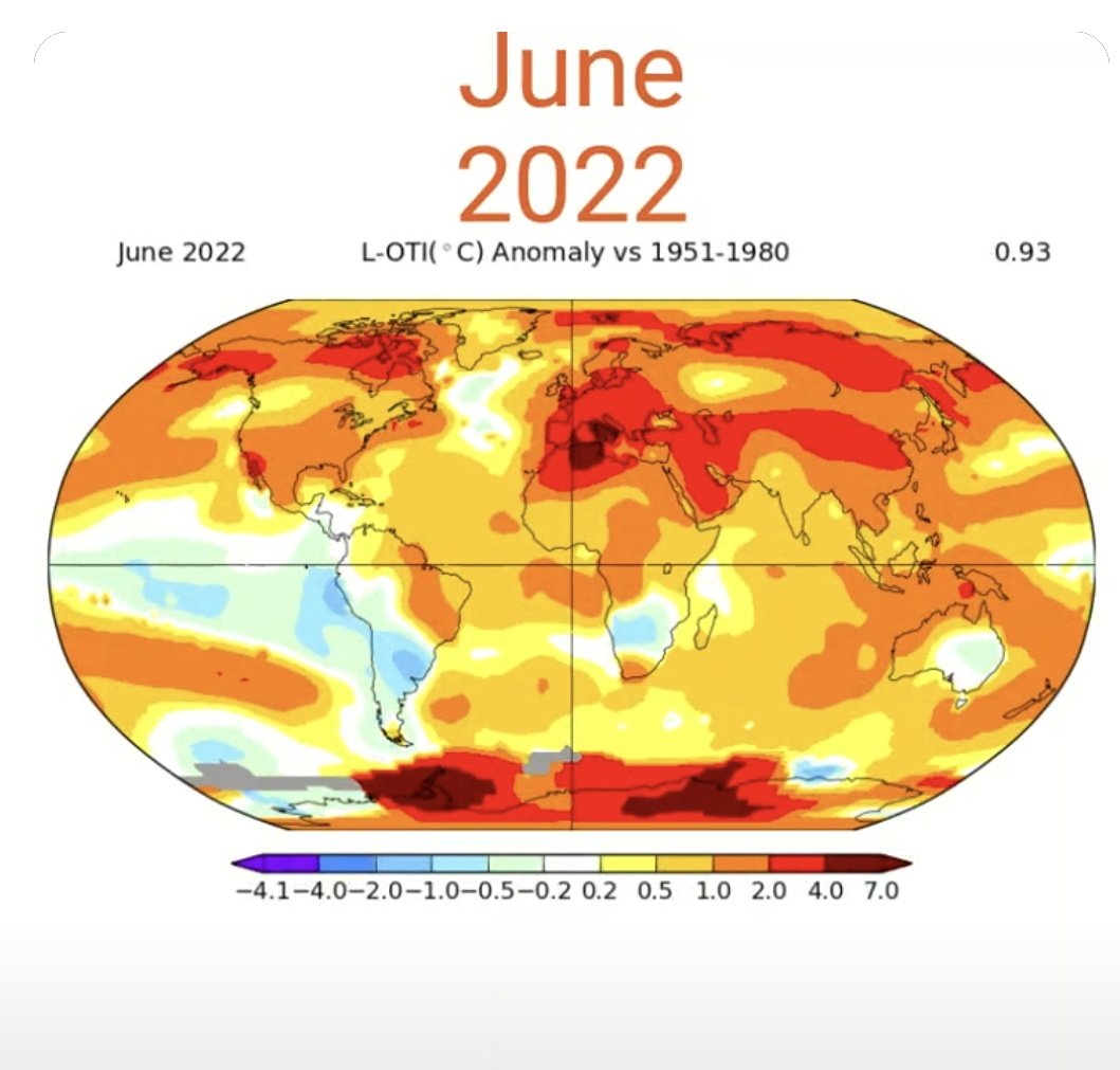 #Heatwave2022 don't be fooled by pundits &amp; politicians trying to downplay this crisis by referring to the heatwave of 76.

This isn't remotely comparable

This is a worldwide #ClimateEmergency

Stay hydrated rebels, apply sunscreen, stick to the shade, &amp; overthrow #FossilFuels
