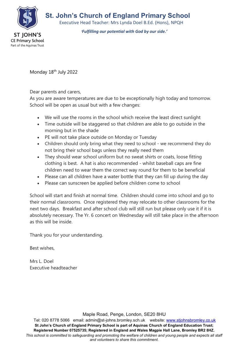 St John's CE Primary | Aquinas Trust tweet media