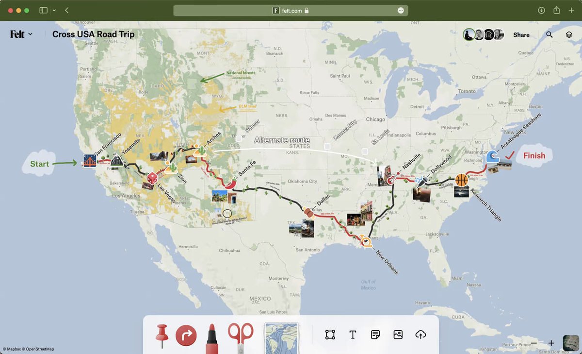 Felt. Un nouvel outil pour créer une carte géographique personnalisée en ligne.
#geographie #cartes
ow.ly/ZXnA50JXOGx