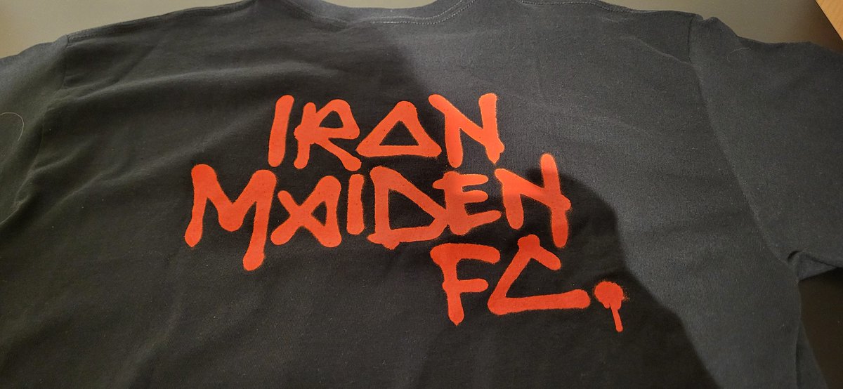 DavidGTato's tweet photo. #MetalShirt #IronMaiden #UptheIrons #IronMaidenFC #IMFC22 #TNOTB40 https://t.co/hx3RWvkB4k