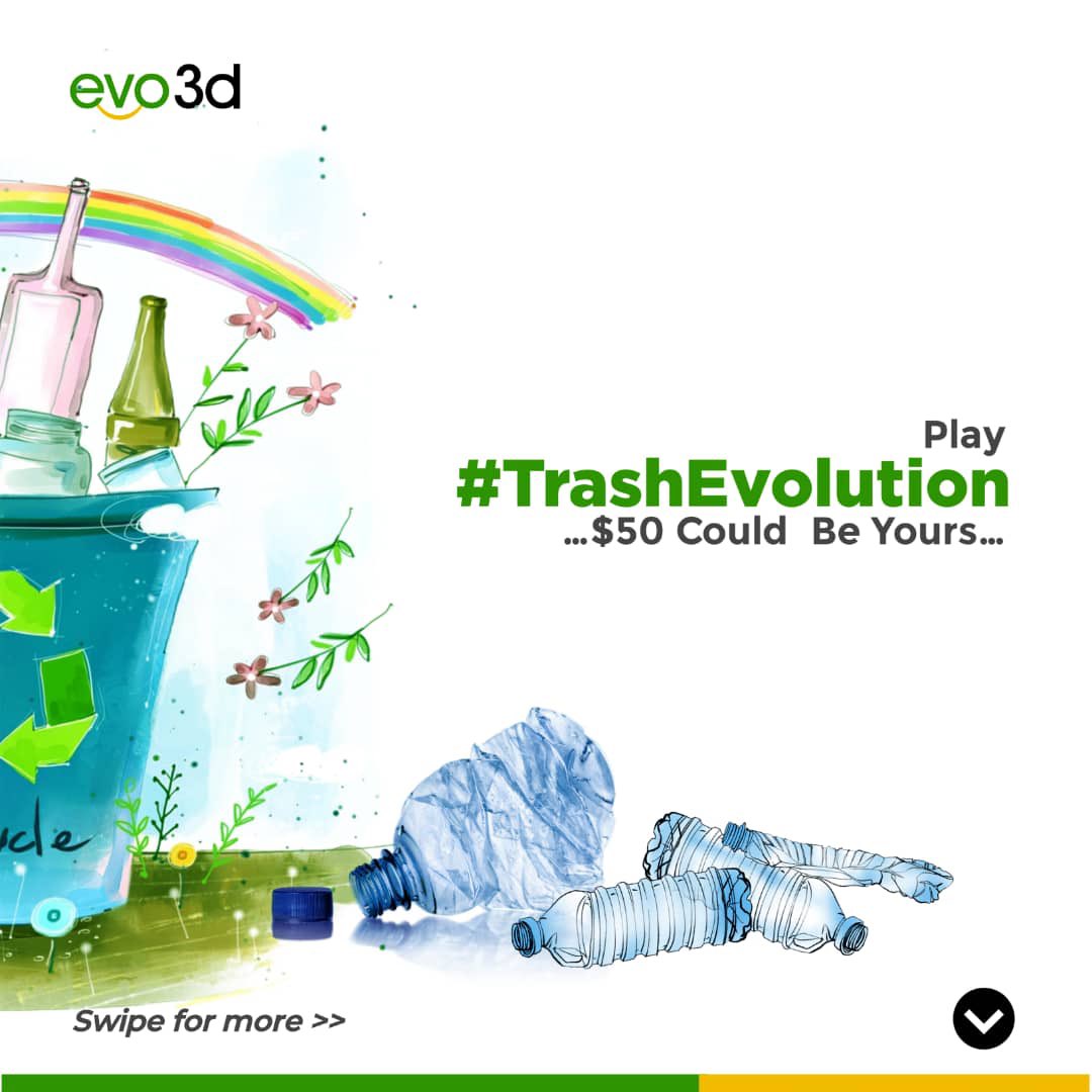 peculiarichard's tweet photo. Hi guys, are you ready to convert your waste plastic to cash with @evo3dng
Join our #TrashEvolution game waitlist today and you end up with up $50 for trash that you simply could have thrown away.
Join our waitlist.
Sign up here: https://t.co/1UhslQ2rA7 https://t.co/dHPjJn7HxM