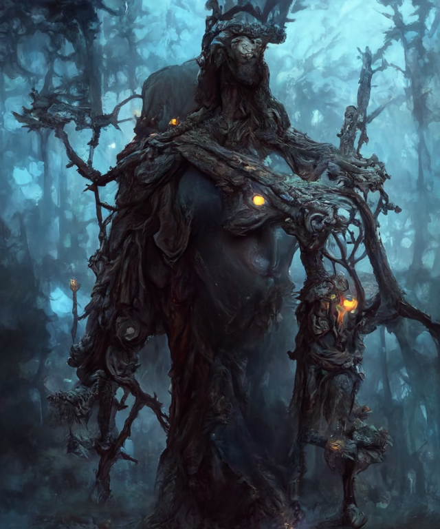 ElevatedNine's tweet photo. Thank you all for showing so much love to the #fantasydiffusion model. Here is some more art from it.

Keepers of the Forest.

#finetune #ai #diffusionmodels
#AIart #discodiffusion #generativeart #psychedelic #surreal #digitalart #fantasy #fantasyart #eerie #scary #ephemeral https://t.co/9jm8lWHgFe