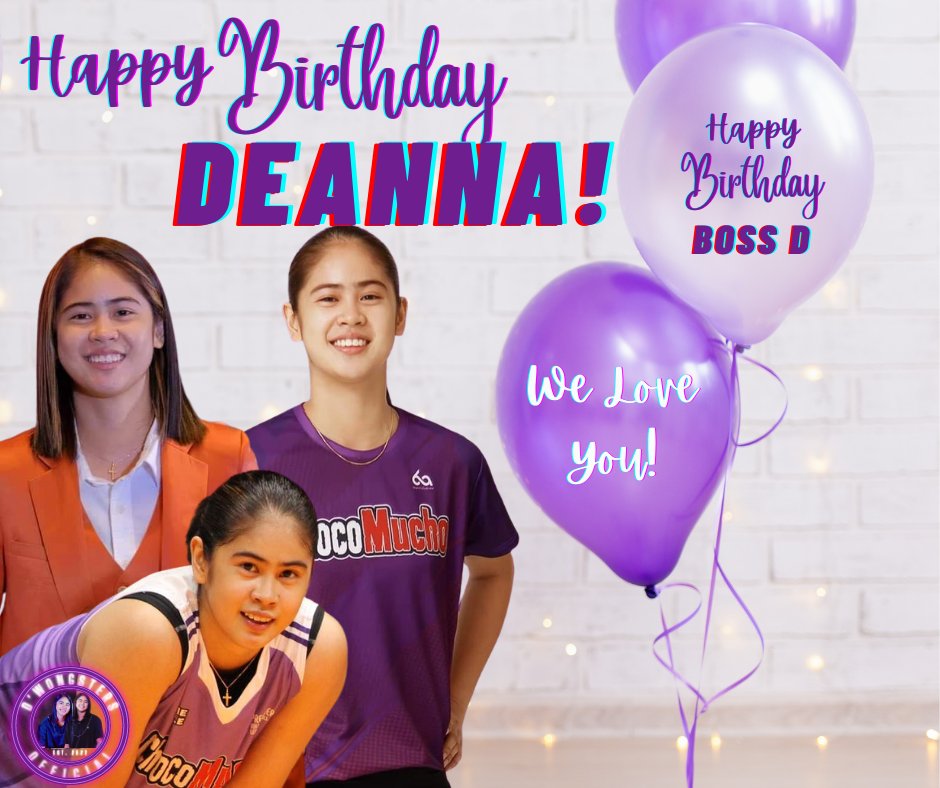 DWongsters's tweet photo. @deannawongst To our Boss, D, may your day be filled with so much happiness. Support lang kami sayo, kung saan ka magiging masaya. Always remember that we are here shouting your name at mahal ka namin. Enjoy your special day and good luck with your game tomorrow.

Happy Birthday! https://t.co/3cqR96W0HX