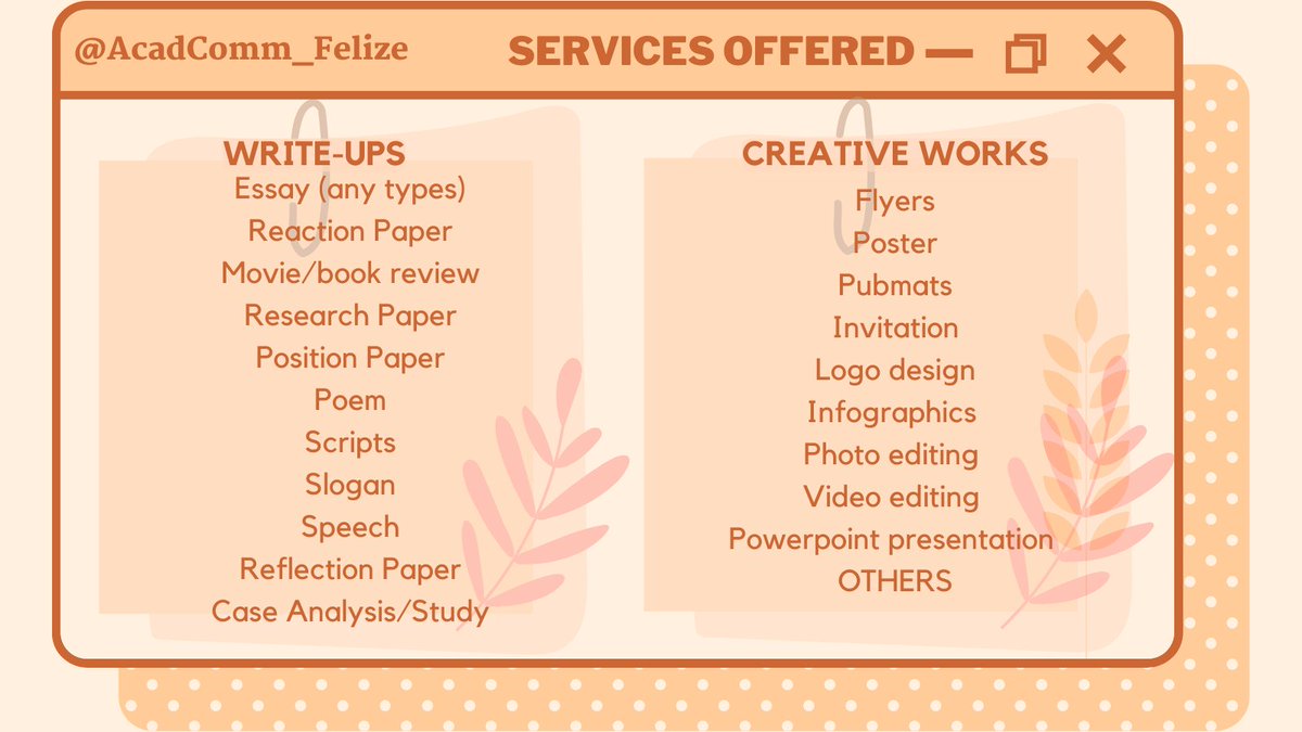 Open || Felize's Academic Commissions tweet media