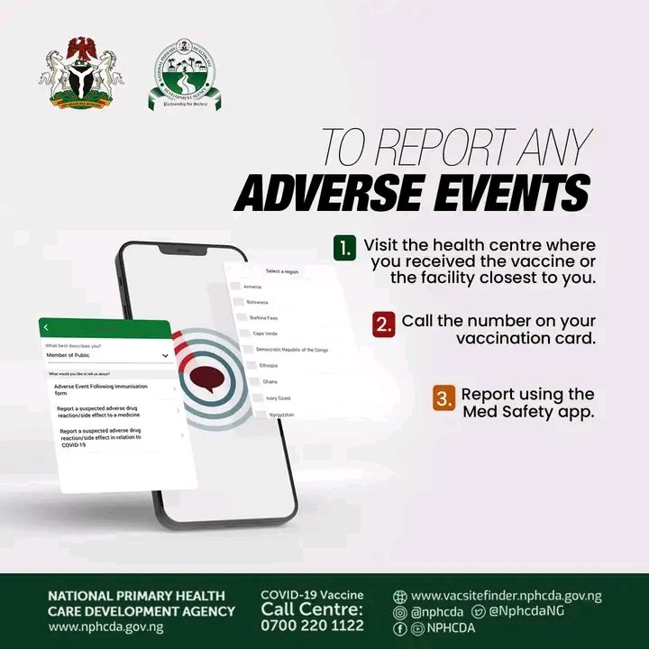 Adverse Event Following Immunization (AEFI) is any untoward medical occurrence which follows immunization. 

Effective reporting of AEFI is the first step to making sure that vaccines are safe and are being safely administered.