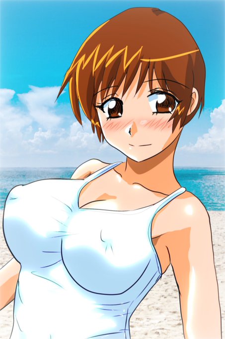 P7ã®3äººã®æµ·ã®æ¥ã£ãœãæ°Žçå§¿åæ²