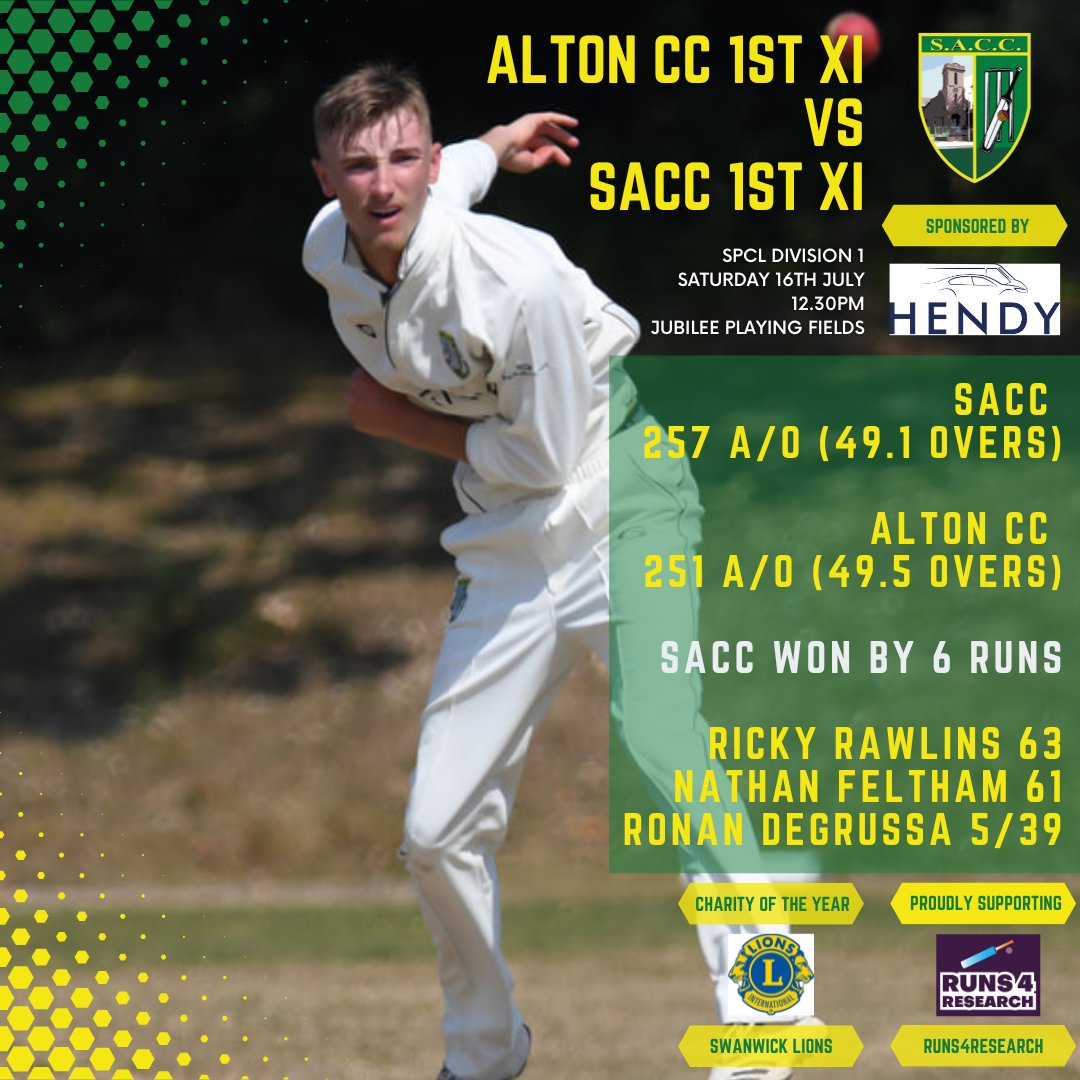 SarisburyCC's tweet photo. Here are our results from the weekend. Two nail biters in a row for the 1st XI who are now TOP of the table!

#upthesacc https://t.co/IUlVgv9GHa