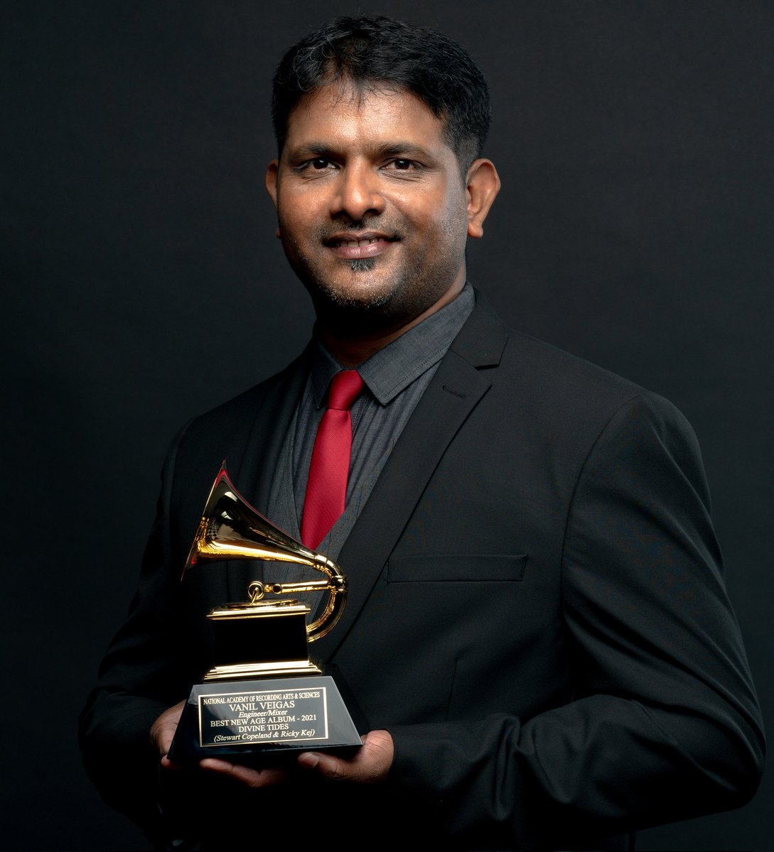 vanilveigas's tweet photo. I am still finding it hard to believe that I am now an official Grammy Award Winner!! Wow!! The trophy just arrived. My work and collaborations with my dear friend Ricky is just beginning, we have a very long way to go together.
 @rickykej @padeepak @copelandmusic @RecordingAcad https://t.co/HJr925dXCu
