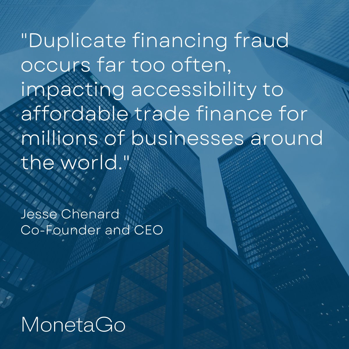 Monetago's tweet image. "Duplicate financing is a problem that impacts trade finance providers and customers. 

Sometimes when we speak to trade financiers, we hear, “We don't have a problem with duplicate financing fraud.“ The question is, how do you know? 

#fintech #securefinancing #fraudprevention