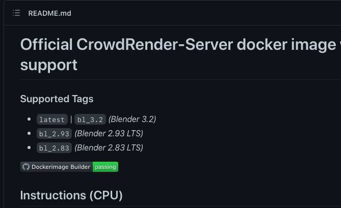 crowd_render's tweet photo. With many thanks to https://t.co/3J0A4qEZmq, our #Docker images for #blender3d have been updated to support #rendering with CPU in #blender 3.2 and also 2.93 LTS. 

#GPU support is on its way, its actually there, but we need to test it :)

check em out at
https://t.co/PXPwZqVUrV https://t.co/PuRs7PhXlR