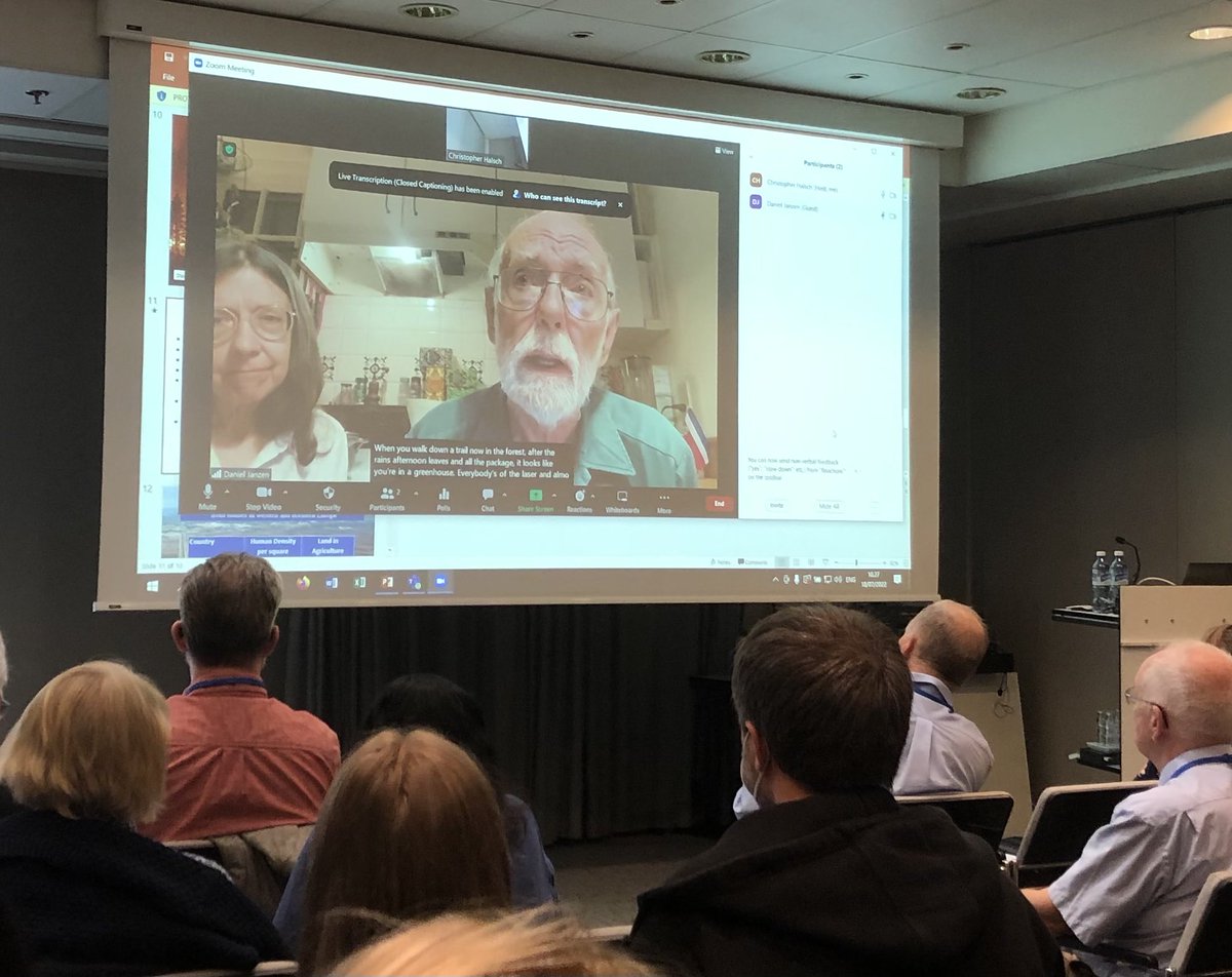 Dan Janzen, addressing the #ICE2022 global insect decline symposium from the dry tropics - he has witnessed big changes since the late 1960s, especially recently. Insect species once enormously abundant are notably missing. His message - there will be survivors. Be kind to them!