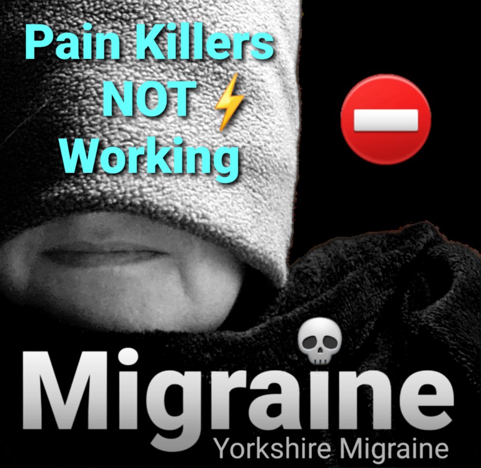 YorkshireMigra1's tweet photo. Day 6 When the migraine beats all the medication #Triptan #aspirin #paracetamol #ibuprofen #codeine #naproxen #amitriptyline 
#NEISvoid #migraine #MigraineChat #ChronicPain #Menopause #sheffield #pain #exhausted #maxalt #spoonie #fatigue https://t.co/YRQfy1GQfP