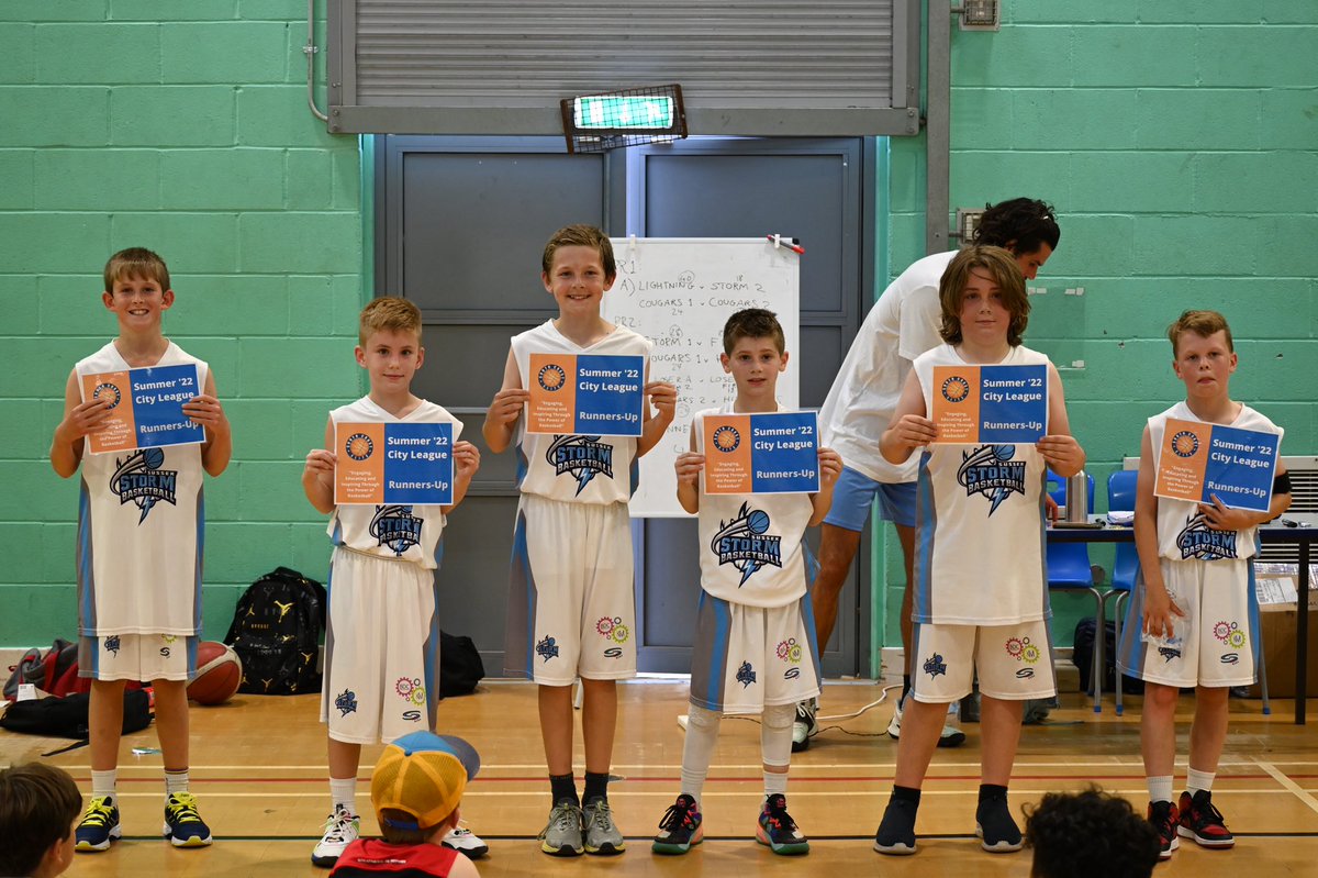 SCEBasketball's tweet image. Our Summer Term City League runners-up @StormBballClub who went undefeated in the regular season and played with tremendous toughness and spirit. Great job boys! #southcoastelite #cityleague #brighton