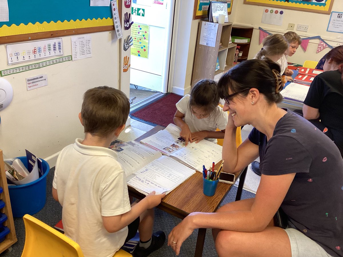 Tigers class enjoyed welcoming in their families to share their successes this year. The children had opportunity to talk through their books and were very proud of their hard work! #community #C360 #proud