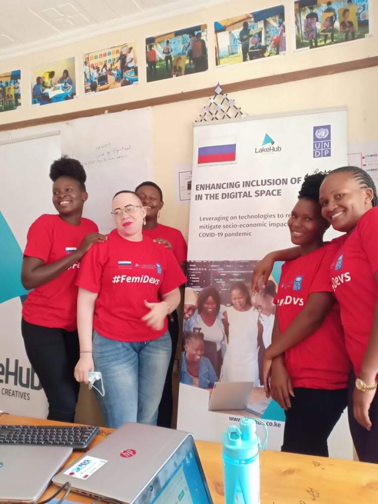 NabwireDindi's tweet photo. "We are leveraging on the skills gained to fit in the technological world, secure other means to earn a living and empower the community." Femidevs
#FemidevsBusia
@theborderhub 
@LakeHub 
@UNDPKenya
@MoICTKenya
@magerodeo 
@mucheru https://t.co/BdbOVi7WHE