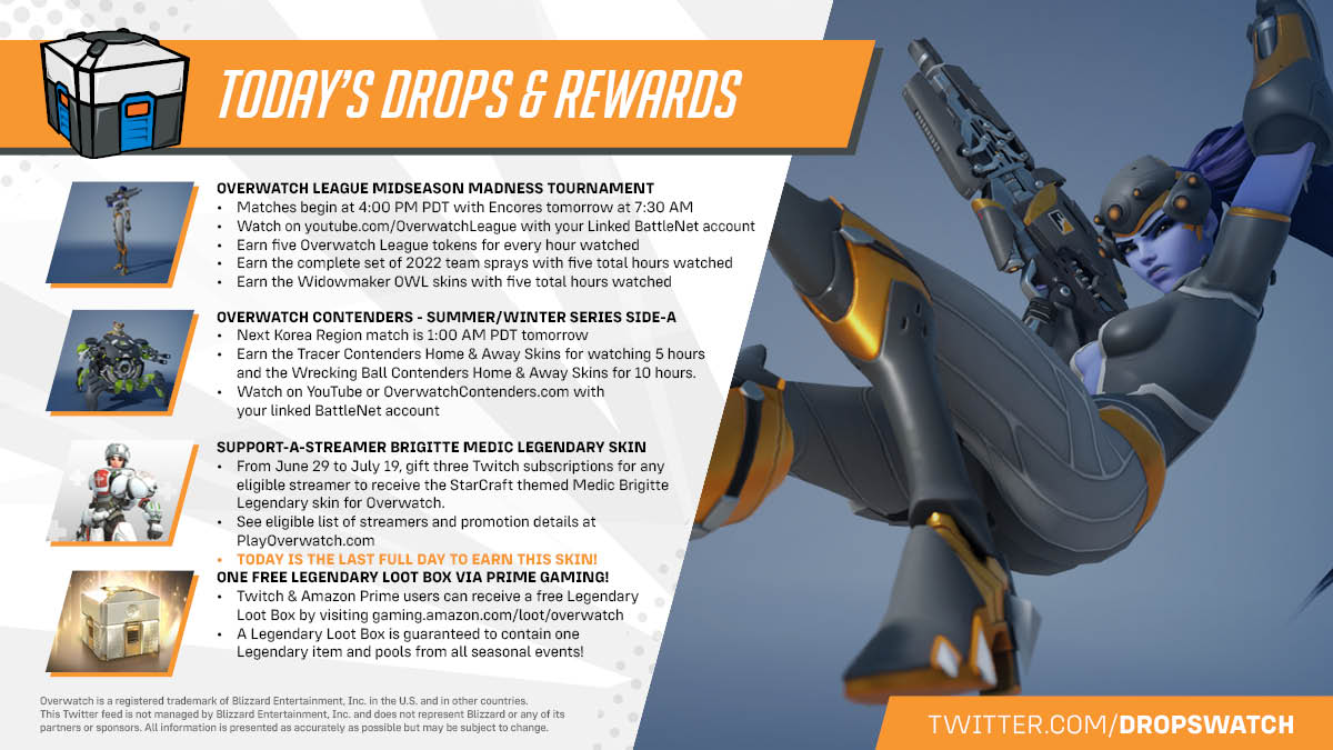 Overwatch League drops: How to get the free skins