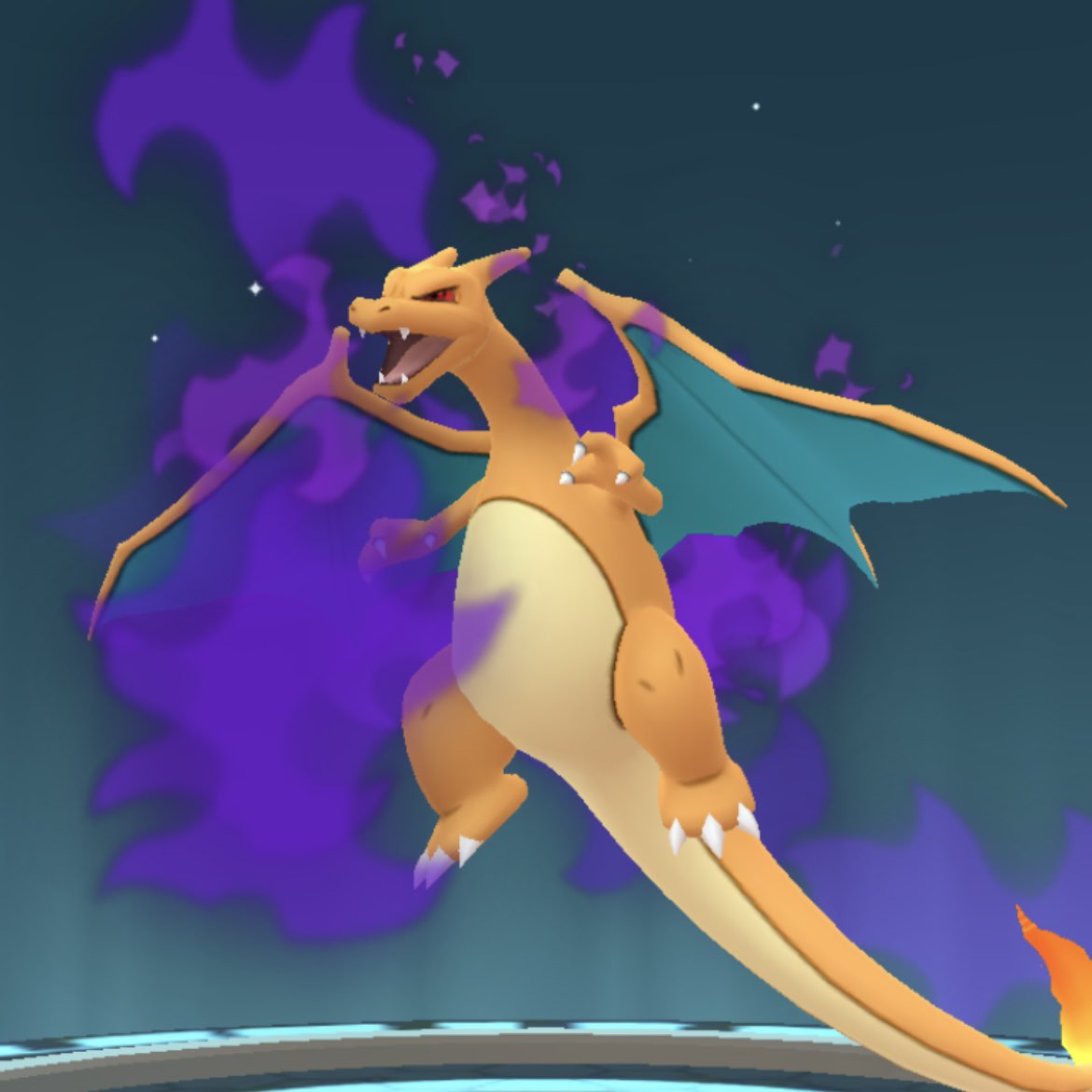 SwirlyKath's tweet photo. A #ShadowCharizard I will be keeping #PokemonGo https://t.co/xMLpCmn80E