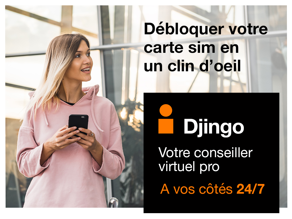 Orange Pro (@orangepro) on Twitter photo Djingo votre conseiller virtuel pro vous trouve une solution en un clin d'œil 👉 oran.ge/3OeXXnU
#cartesim #transfertdappel #messagerievocale #professionnels #entrepreneurs Djingo votre conseiller virtuel pro vous trouve une solution en un clin d'œil 👉 oran.ge/3OeXXnU
#cartesim #transfertdappel #messagerievocale #professionnels #entrepreneurs
