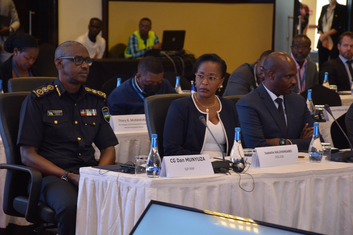 RIB_Rw's tweet photo. #HappeningNow: RIB Secretary General, @JRuhunga making remarks at the opening of the 9th #Africa Working Group meeting for heads of Cybercrime units taking place in #Rwanda from 18 - 22 July, 2022.
@INTERPOL_HQ @AfripolA https://t.co/o7UApQ53yh