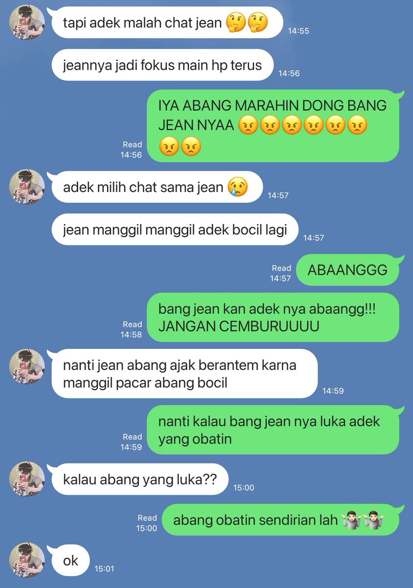 iLeejenle's tweet photo. edisi abang juan jealous  🤔🤔🤔 https://t.co/RoyBlK2fua