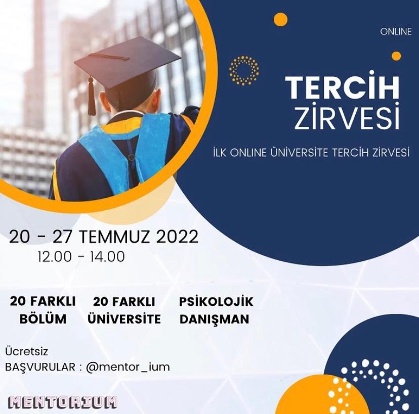YKS sonuçları açıklandı!
Sen de hangi üniversite hangi bölüm diye düşünüyorsan 20 - 27 temmuz aralığında her gün farklı bölüm ve okullardan öğrencileri dinleme, soru sorma ve okul ile ilgili bilgileri öğrenme imkanın olan Tercih’22 zirvesine başvur! #yks2022 #yks22 #yks2022tayfa