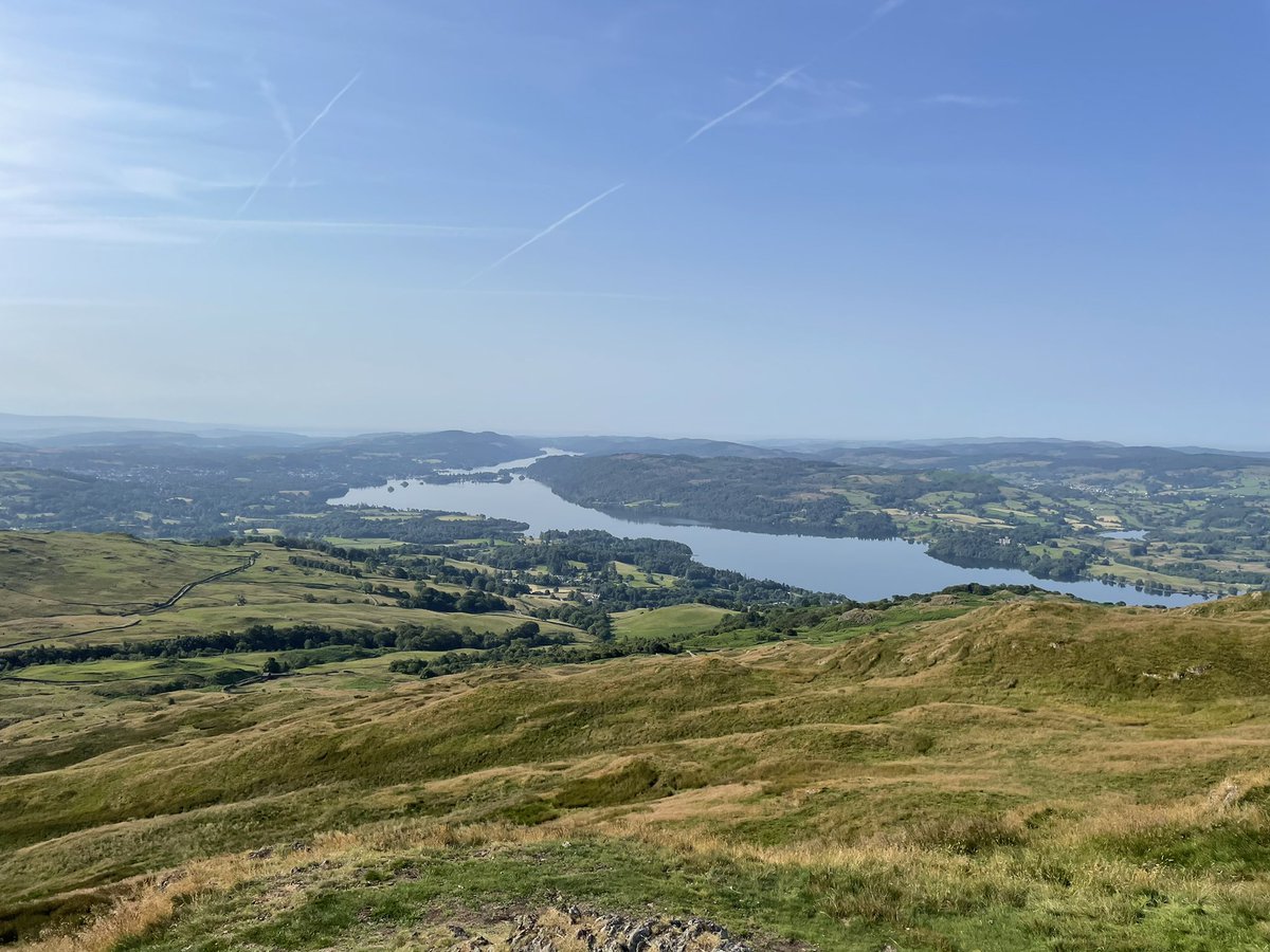 RussHollick's tweet photo. Lake Windermere from Wansfell Pike #ambleside #lakedistrict https://t.co/MoKkWZENgl