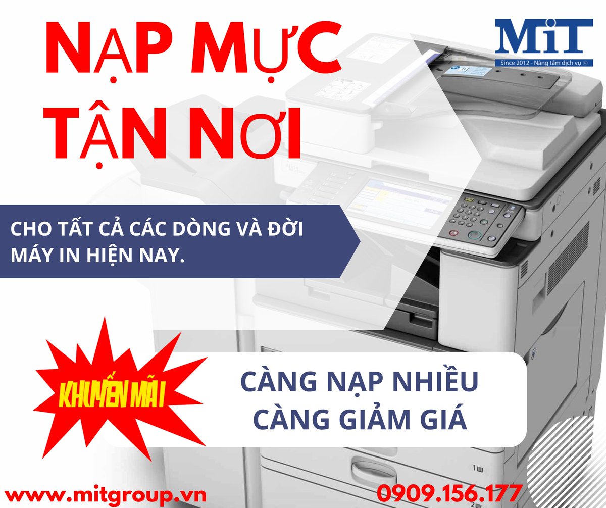mitgroupvn_com's tweet photo. Máy in bị hết mực, bạn đang có nhu cầu nạp mực in mới. Vậy còn chần chờ gì mà không liên hệ ngay với #mitgroup 
Mực ở đây đạt chuẩn chất lượng và được bán với giá thành phải chăng
☎️0909.156.177
🌐 https://t.co/4WDlsh5XOn
 #napmucin #bommucin #mucin https://t.co/i6FtbpPOHx