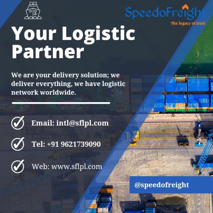 FreightSpeedo's tweet photo. Equipment you can count on. People you can trust.
We at SpeedoFreight are here to help you.
#speedofreight #logistics #cargo #supplychainmanagement #shipping #export #import #exim #shippingworldwide✈️🌎 #india #cargoagent #freight #airfreight #oceanfreight #InternationalCourier https://t.co/ec3ZYA1il1