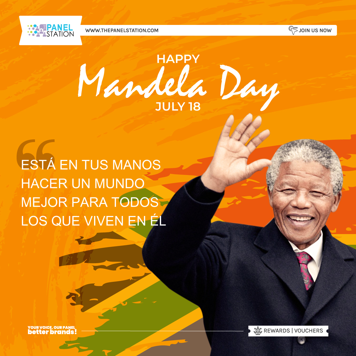 TPS_mexico's tweet photo. Honrando a Nelson Mandela en su cumpleaños por todos los cambios progresivos e iniciativas que tomó que redefinieron el mundo en un lugar mejor. 🌟
#panelstation #tps #paidsurveys #southafrica #nelsonmandelaquotes #africa #madiba #nelsonmandeladay #quotes #motivation https://t.co/IiQL8lE5YJ