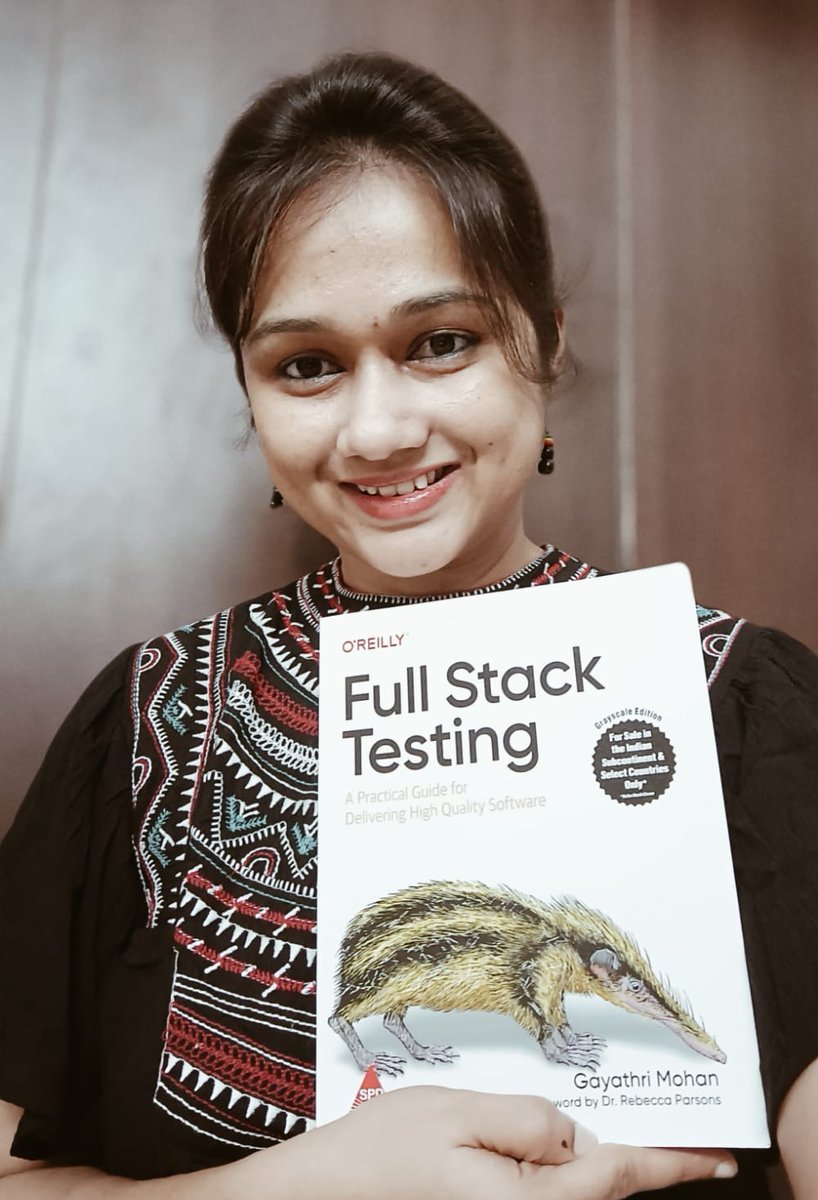 gaya3manoj's tweet image. It is a fulfilling experience to finally touch and feel the book in hand! Thanks to these amazing folks @thoughtworks: @PrasannaPendse @bharani_sub @taseew @vanyaseth @SudhirTiwari_ @SameerSoman @neal4d @kief @sriramnarayan @rebeccaparsons Dhivya, Pallavi 🙂🙏! 

@OReillyMedia