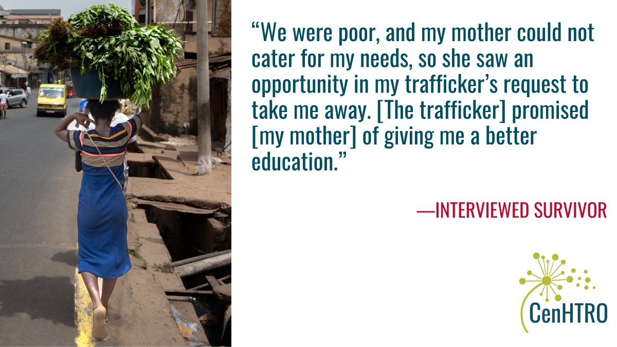 Survivor voice informs our research on #childtrafficking in #SierraLeone. 

To move forward, to #endhumantrafficking, we must listen. 

Read more 👉 t.uga.edu/7QK