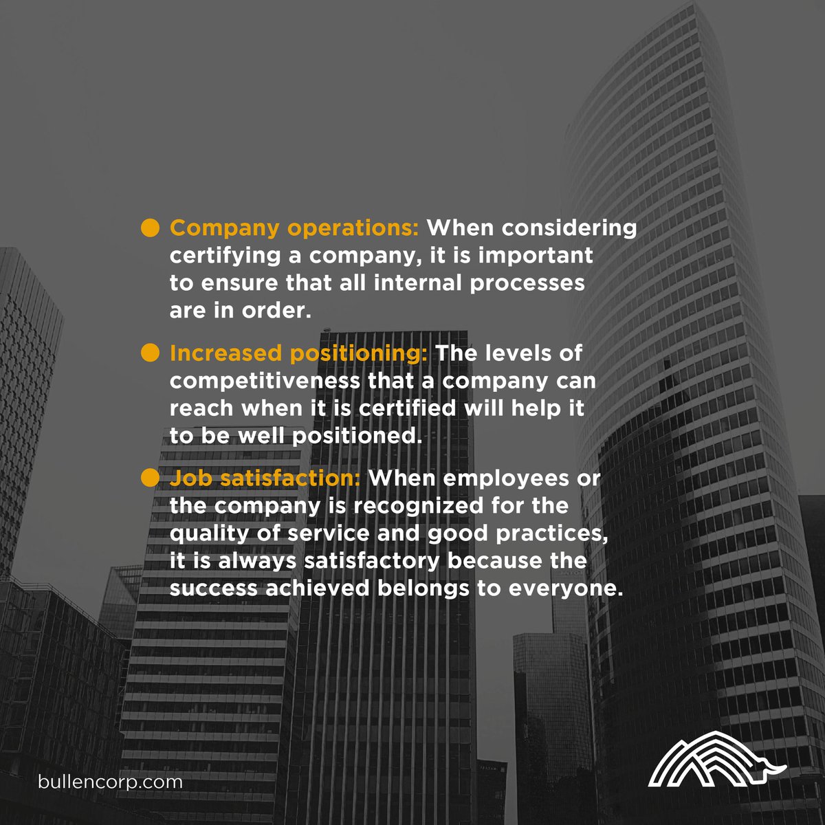 CorpBullen's tweet photo. Did you already know the benefits you will get when you get certified? We will help you with your process.
#Bullen #consulting  #ISO #ISO #NOMs https://t.co/QubzdRD6Dg