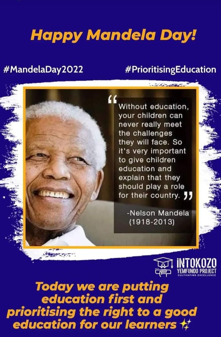 Intokozo_Edu's tweet photo. #Capitec #67minutes #education #MandelaDay2022 https://t.co/3ruFTgYjZZ