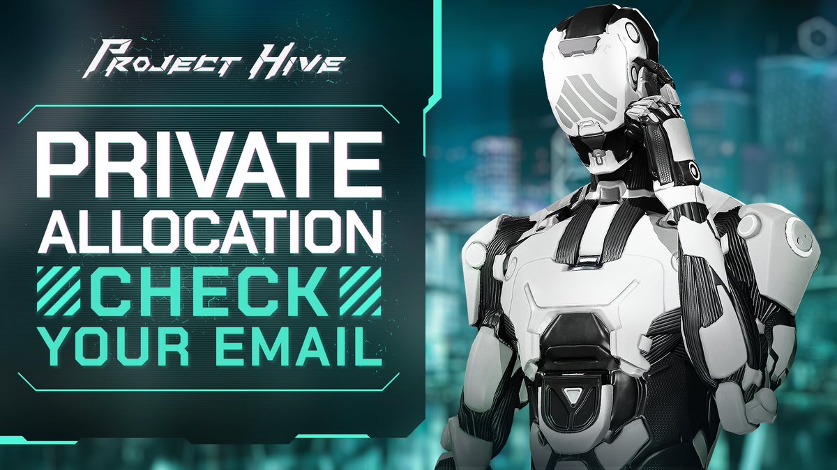 Project Hive (@project_hive_io) on Twitter photo ⚡️Every Allocation size email has been sent!🎉
You have three days, until and including July 20 to allocate funds🔐
🔥Only trust: private@project-hive.io 🔥
Check your spam folder if you didn’t get it, or create a new ticket 🎟 in our Discord channel! ⚡️Every Allocation size email has been sent!🎉
You have three days, until and including July 20 to allocate funds🔐
🔥Only trust: private@project-hive.io 🔥
Check your spam folder if you didn’t get it, or create a new ticket 🎟 in our Discord channel!