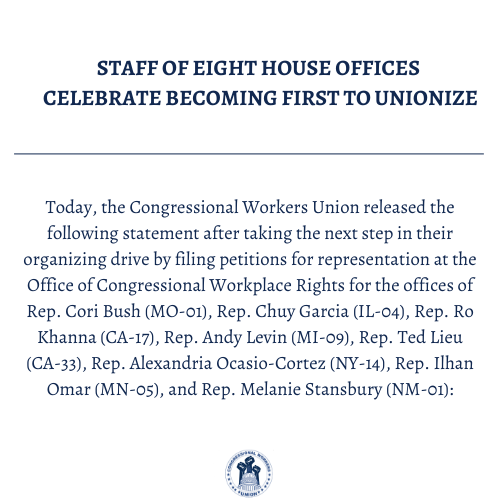 Congressional Workers Union tweet media