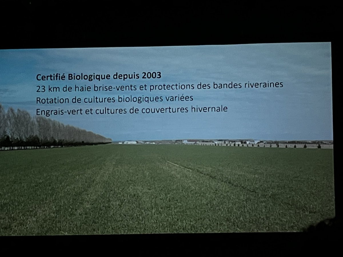 Organic dairy farmer Christian Taillon shares the advantages of windbreaks on his farm in Quebec “I did it for beauty, and found that the economic advantages came later” #Agroforestry2022 #WCAQuebec