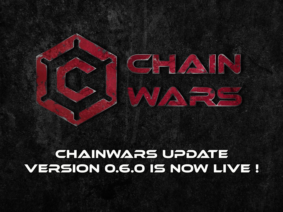 ChainWarsgg's tweet photo. The new version of #ChainWars is now live😛🔥

⚡️Network update, so better connection
⚡️Server update for more stability
Check out the complete list of updates below👇

Download it now on https://t.co/913QcDxoAt or from the Google Playstore!

#NFT #NFTs  #NFTCommmunity #P2E #META https://t.co/ELWw0lgnKt