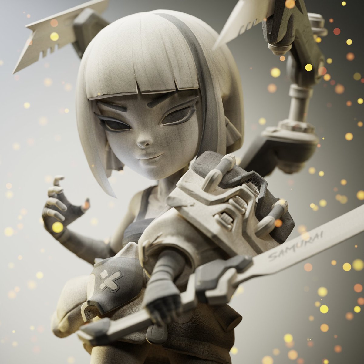 AmbrusStudio's tweet photo. What will you associate the texture with? 
A. Statue B. Mummy C. Karate

Or...Leave your thoughts

Join us to find more #SneakPeek 
https://t.co/2RGdazHPZJ

#nfts #nftproject #nftcommunity #nftgame #nftgiveaways #web3game #e4c https://t.co/ktFRGA0tok