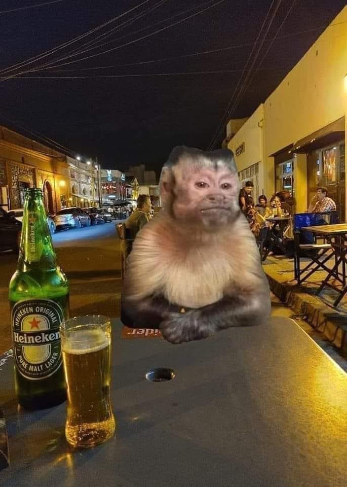 Yo esperando a que me haga efecto el alcohol, para que pierda la timidez