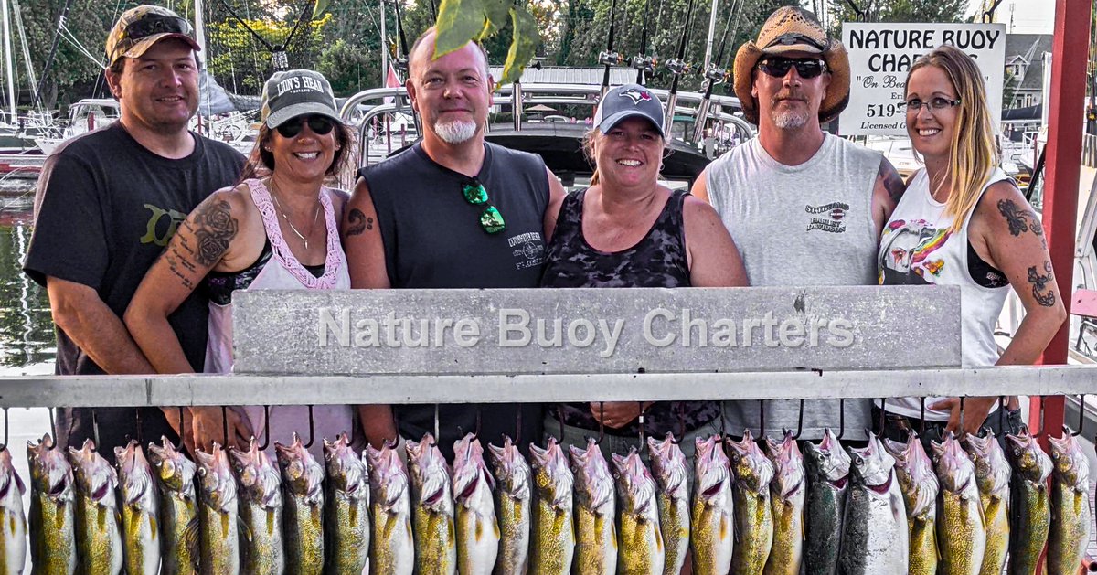 Dwight and the Crew from Sarnia take an successful afternoon "fish n cruise" - great people! 

519 401 4939 - Capt Chuck Irwin
#NatureBuoyCharters
#Walleye
#Steelhead
#FishOntario 
#FishLakeErie
#FishingCK 
#ErieauMarina