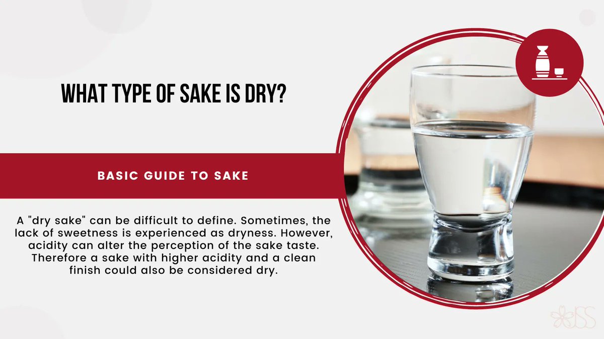 JSS_Sake_EN's tweet photo. A "dry sake" can be difficult to define. Sometimes, the lack of sweetness is experienced as dryness. However, acidity can alter the perception of the sake taste. Sake with higher acidity could also be considered dry.
↓
https://t.co/o7zECdCygX
#Sake
#Nihonshu
#SakeFacts
#DrySake https://t.co/SNlz2awv4J