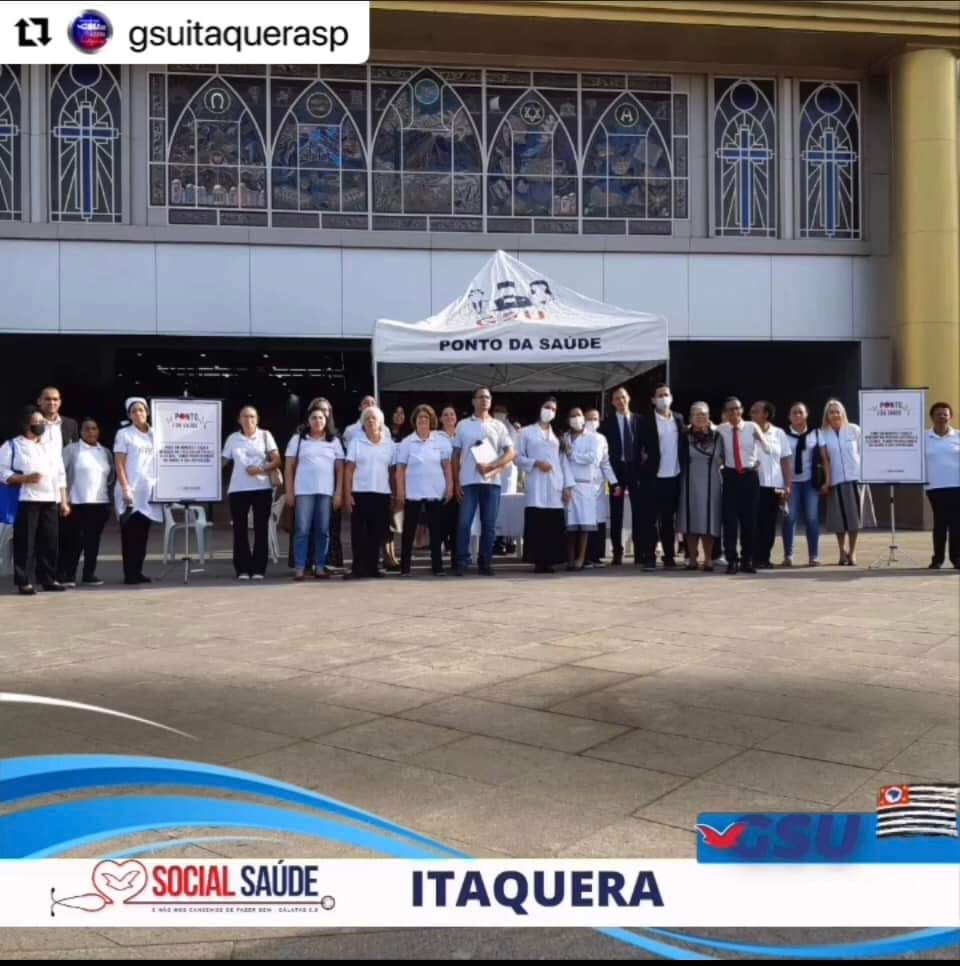 GsuUniversal's tweet photo. #Repost @gsuitaquerasp
🔴[SOCIAL SAÚDE]
Trabalho do Social Saúde realizado na manhã desse Domingo (17) na esplanada da Sede da Igreja Universal de Itaquera.
“estive doente e viestes me visitar” 📖(Mateus 25.36)
👩🏻‍⚕️👨🏻‍⚕️🩺
:
#gsubrasil
#gsuitaquera
#socialsaude
#grupodasaudeuniversal https://t.co/SsjPrcXvzu