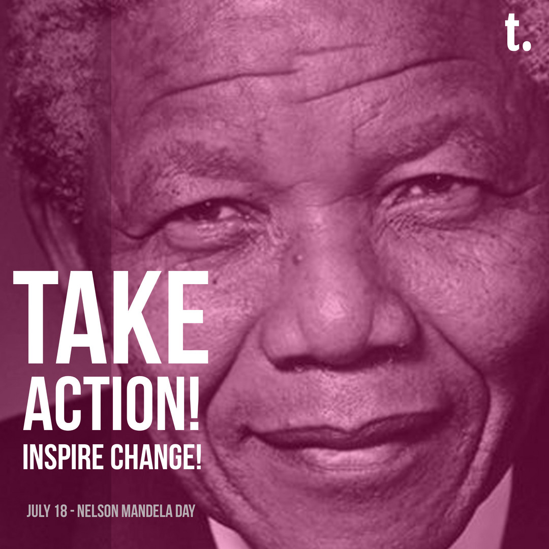 🎉 Today is Nelson Mandela Day. Let's celebrate all those who believe that we can indeed make a difference one person at a time, each and every day. #Inspire #Change