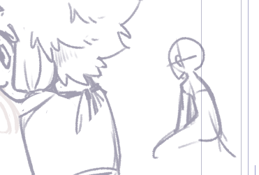 何か変だなってなったので描き直し。「体こうかな」とか言いながら描いてる。これは見本の白ハゲさん 