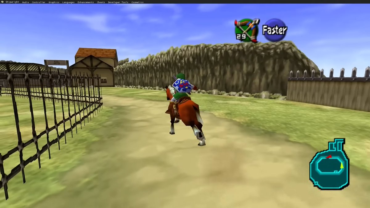 pcgamer's tweet photo. Fan-made Ocarina of Time PC port gets unlocked framerate, difficulty settings, and more. https://t.co/QJ2PwDCyBy https://t.co/HD5roUHHfD