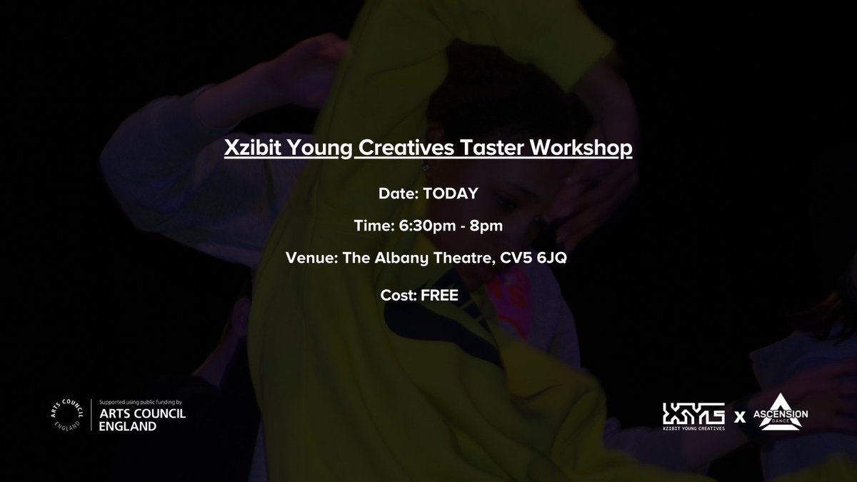 Join us today at our taster workshop at The Albany Theatre 6:30pm - 8pm (The studio is fully air conditioned) There's still time to get involved. See you soon! @Ascension_DC