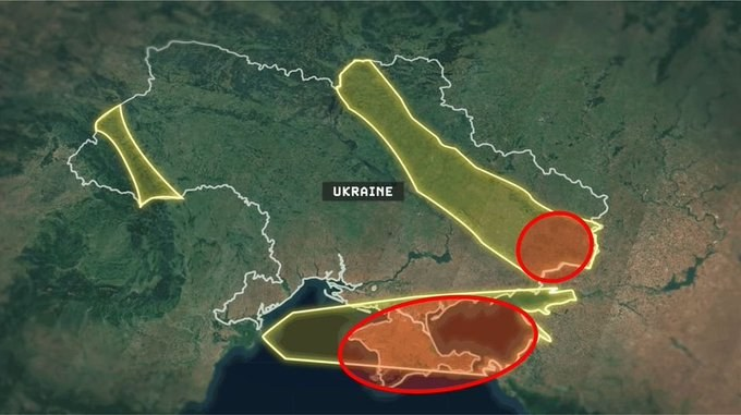Ivan Popov
Když vám někdo řekne o "denacifikaci", ukažte mu tuto mapu. Žlutá jsou ukrajinská prokázaná ložiska zemního plynu - druhé největší v Evropě. Červená je místo, kam Rusové vstoupili v roce 2014. a 2022