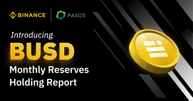 binance's tweet photo. Stablecoin transparency matters. A lot. 

That’s why a $BUSD reserve holding report will be published monthly by our partner and $BUSD issuer @PaxosGlobal.
